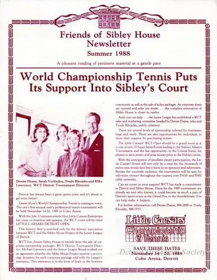 Newsletter - Friends of Sibley House Newsletter