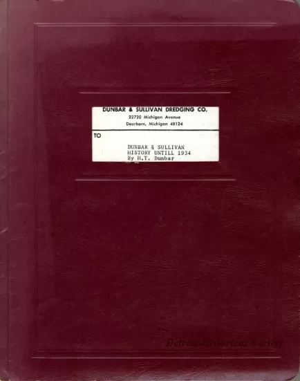 Typescript - Dunbar & Sullivan History Until 1934