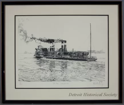Print - R.R. Steamer Lansdowne