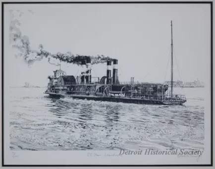 Print - R.R. Steamer Lansdowne