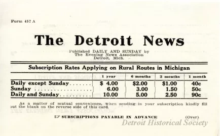 Flyer - The Detroit News