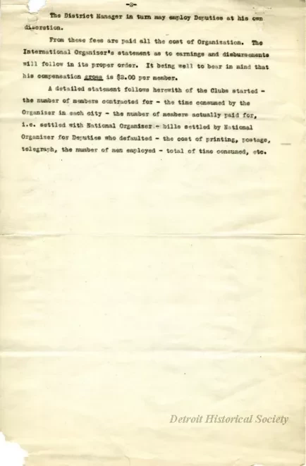 Report - Report of National Organizer
November 11, 1914 to May 8, 1917