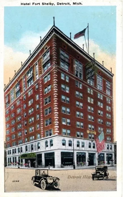 Postcard - Hotel Fort Shelby, Detroit, Mich.