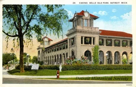 Postcard - 29.  Casino, Belle Isle Park, Detroit, Mich.