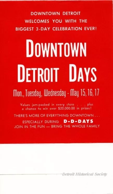 Advertisement - Downtown Detroit Days