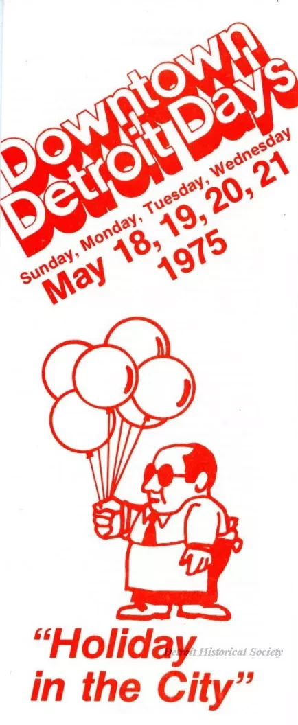 Brochure - Downtown Detroit Days
