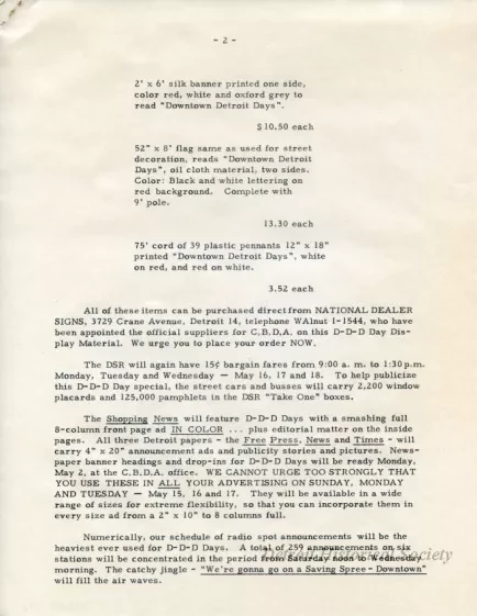 Letter - News Bulletin
Central Business District Association