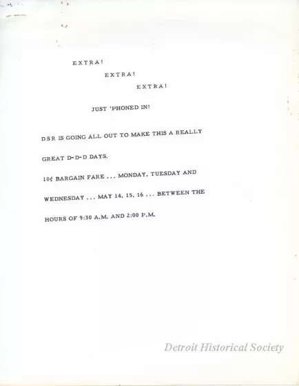 Letter - News Bulletin
Central Business District Association