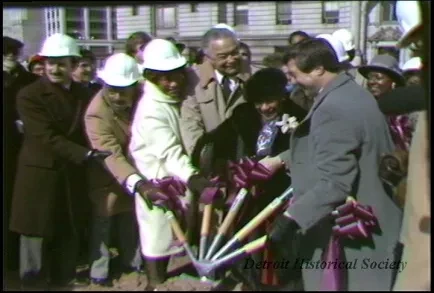 U-Matic - CAY News Conference
Millender Center Grd Break Cere Tape 1
Tape #2 - Mayor's News Conf. 10/4/83