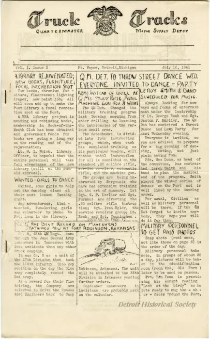 Newsletter - Truck Tracks, Vol. I, Issue 3