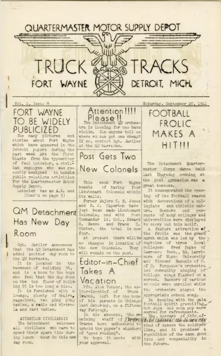 Newsletter - Truck Tracks, Vol. I, Issue 8