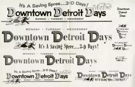 Sign - Downtown Detroit Days