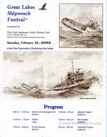 Program - Great Lakes Shipwreck Festival