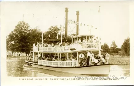 Postcard - Riverboat Suwanee As Restored At Greenfield Village. Dearborn Mich.