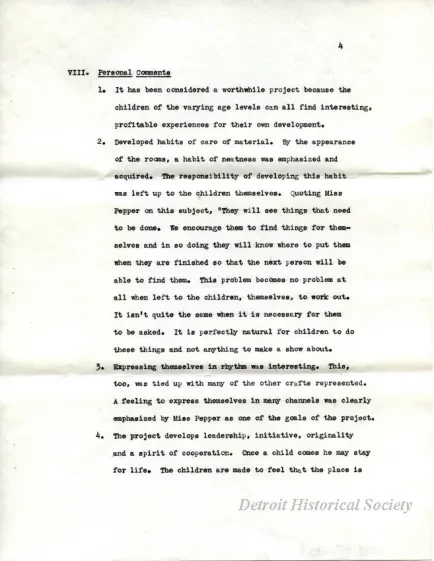 Manuscript - The Children's House