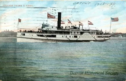 Postcard - Steamer Frank E. Kirby