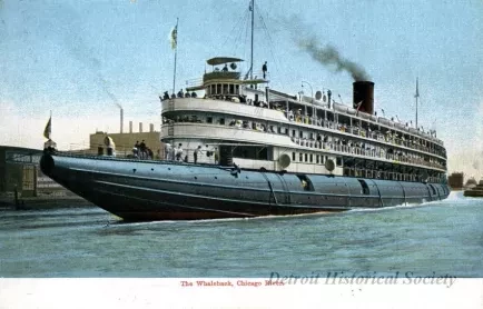 Postcard - The Whaleback, Chicago River