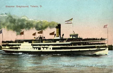 Postcard - Steamer Greyhound, Toledo, O.