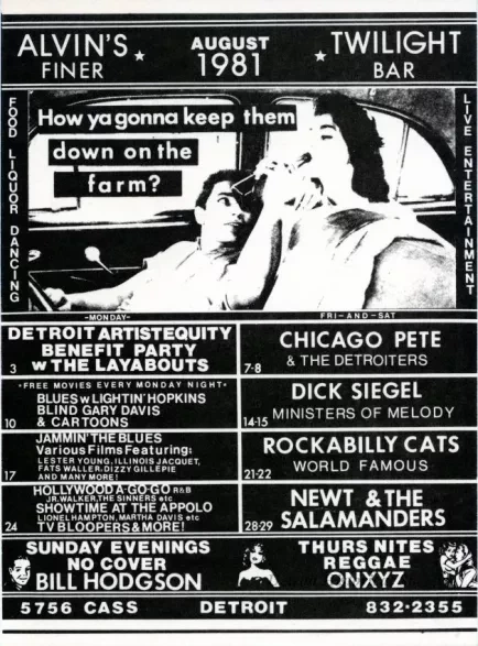 Card, Advertising - Alvin's Finer Twilight Bar