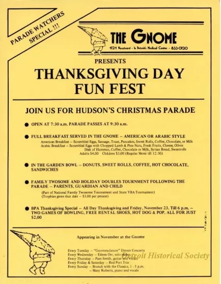 Advertisement - Thanksgiving Day Fun Fest