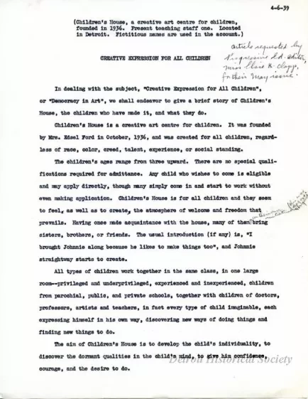 Article - Creative Expression for All Children