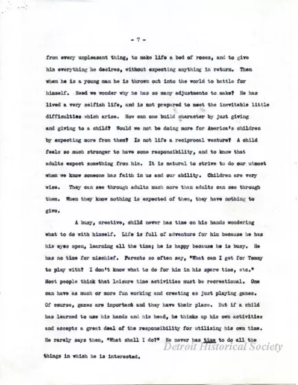 Article - Children's House.