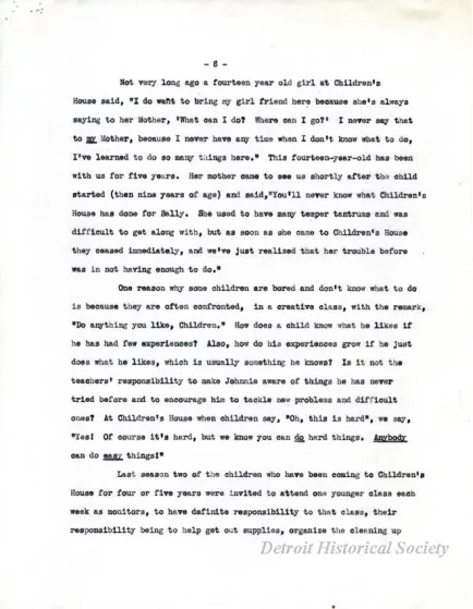 Article - Children's House.