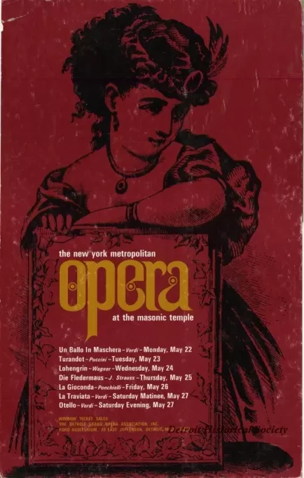 Poster, Theater - New York Metropolitan Opera