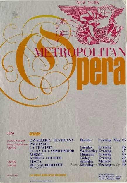Poster, Theater - New York Metropolitan Opera