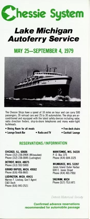 Brochure - Chessie System
Lake Michigan Autoferry Service