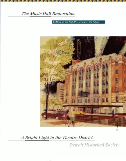 Brochure - The Music Hall Restoration