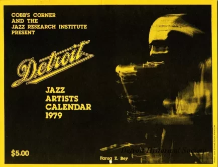 Calendar - Detroit Jazz Artists Calendar, 1979