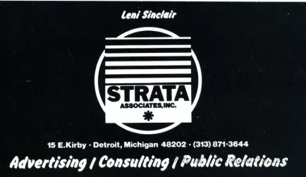 Card, Business - Leni Sinclair
Strata Associates, Inc.