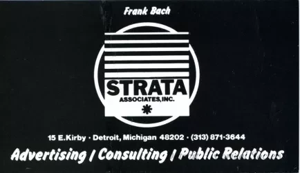 Card, Business - Frank Bach
Strata Associates, Inc.
