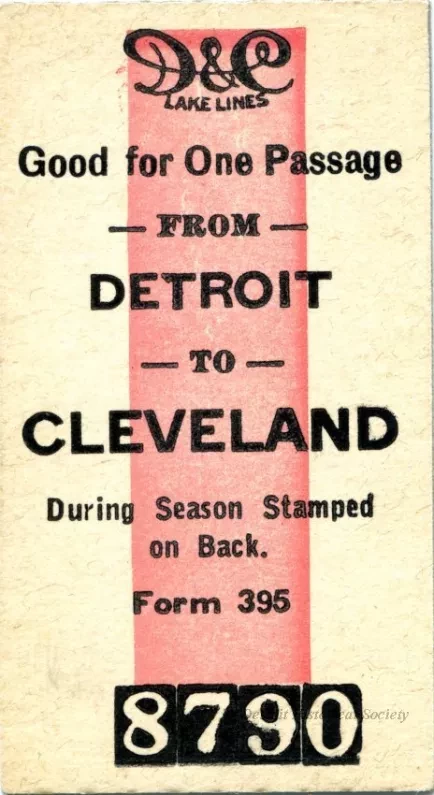 Ticket, Transportation - D&C Lake Lines