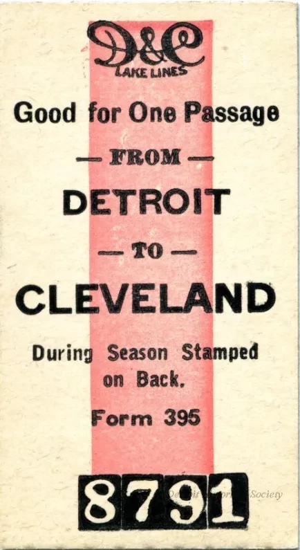 Ticket, Transportation - D&C Lake Lines