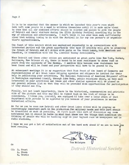 Letter - Reuben Ryding Public Relations Services