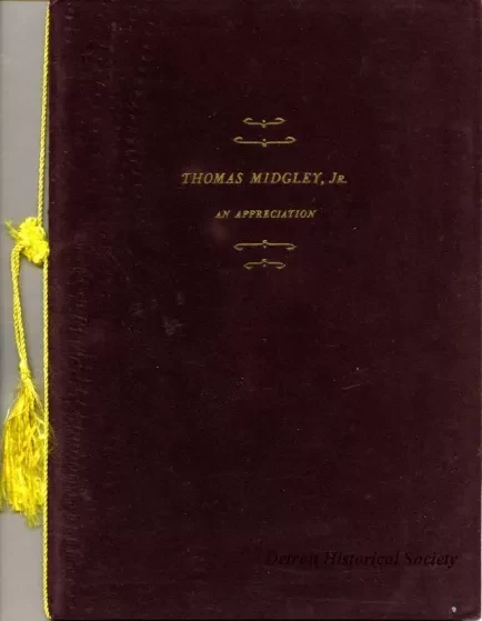 Booklet - Thomas Midgley, Jr.
An Appreciation