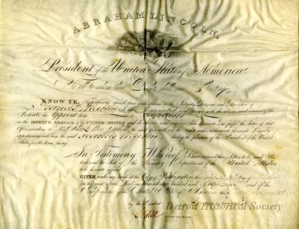 Commission - Andrew Jackson