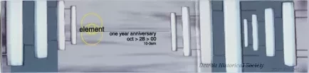 Flier - Element One Year Anniversary Oct > 28 > 00