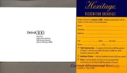 Invitation - Heritage Recognition Breakfast