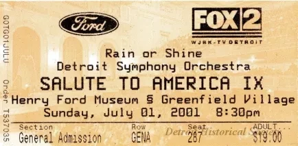 Ticket, Admission - Salute to America IX