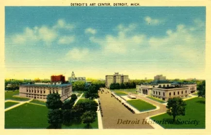 Postcard - Detroit's Art Center, Detroit, Mich.
