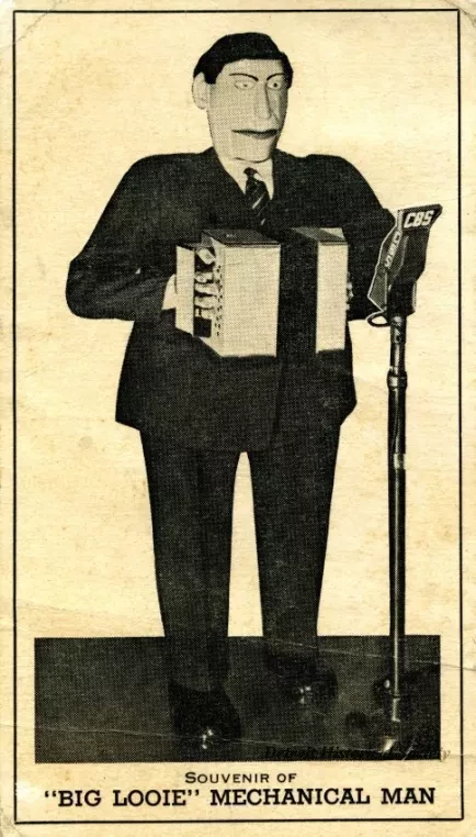 Postcard - Souvenir of "Big Looie" Mechanical Man