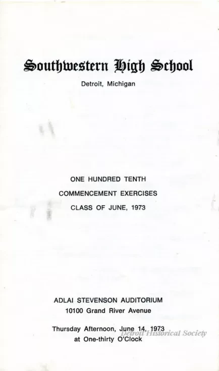 Program - Southwestern High School