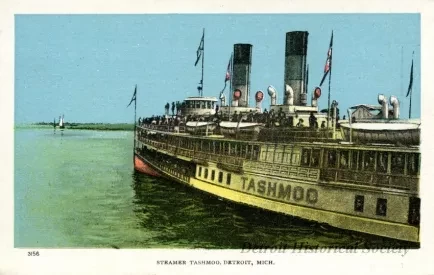 Postcard - Steamer Tashmoo, Detroit, Mich.