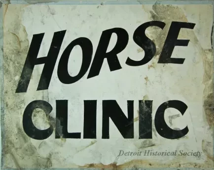 Sign, Informational - Horse Clinic