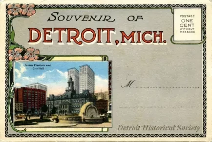 Postcard - Souvenir of Detroit, Mich.