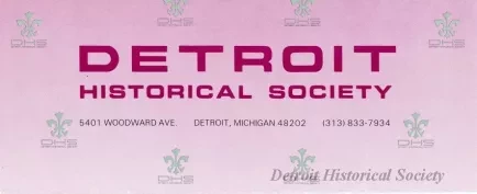 Brochure - The Detroit Historical Society