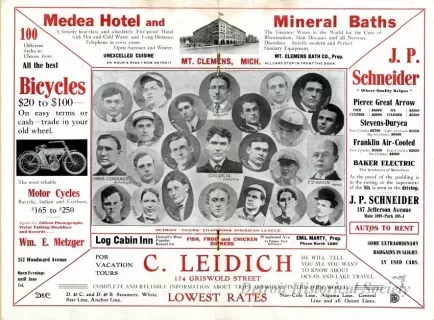 Scorecard - Official Score Card
Detroit Base Ball Club